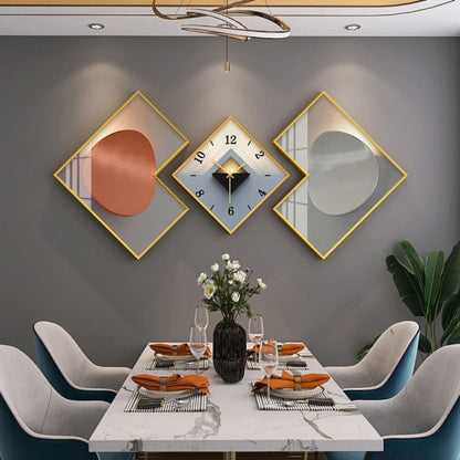 Three Piece Wall Clock Set