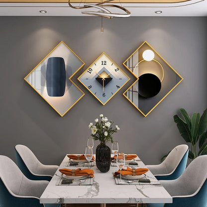 Three Piece Wall Clock Set