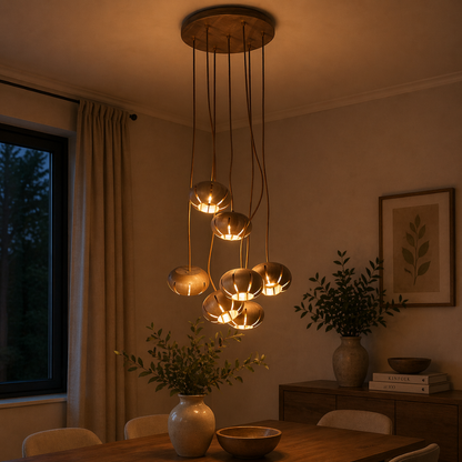 Petal Wood Chandelier
