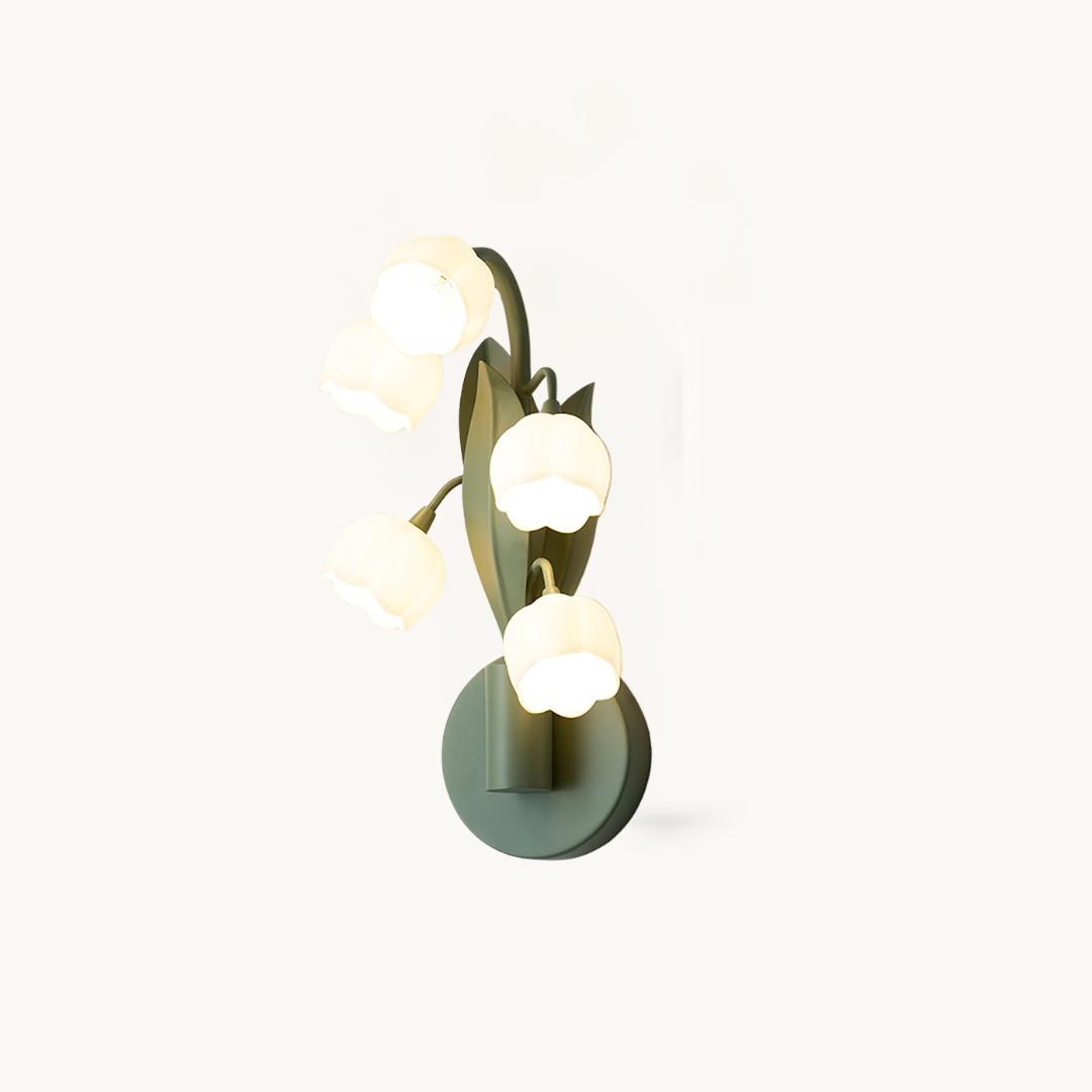 Green Lily Wall Lamp