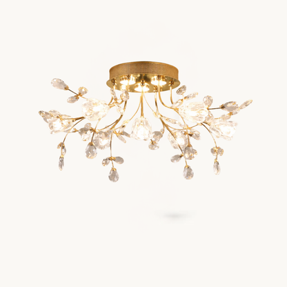 Crystal Blossom Ceiling Light