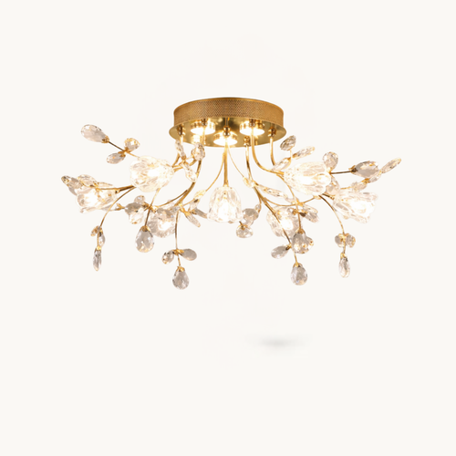Crystal Blossom Ceiling Light