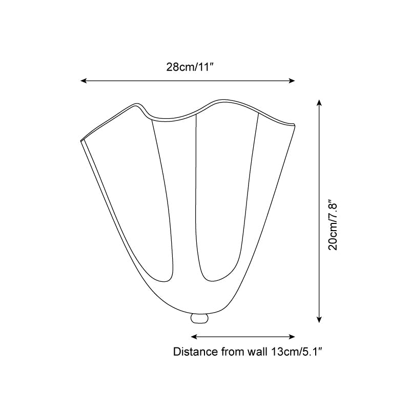 Vera Glass Petal Wall Sconce