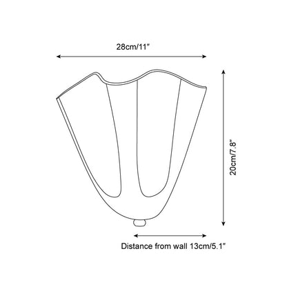 Vera Glass Petal Wall Sconce