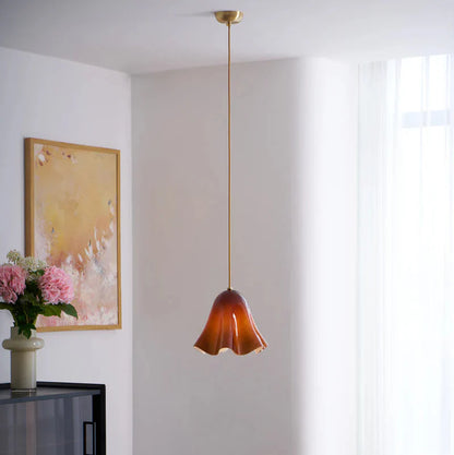 Florique Glass Flower Pendant Light
