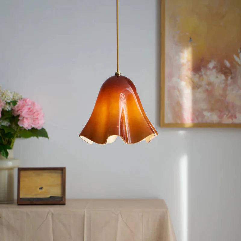 Florique Glass Flower Pendant Light