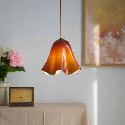Florique Glass Flower Pendant Light
