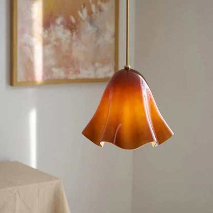 Florique Glass Flower Pendant Light