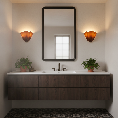 Vera Glass Petal Wall Sconce