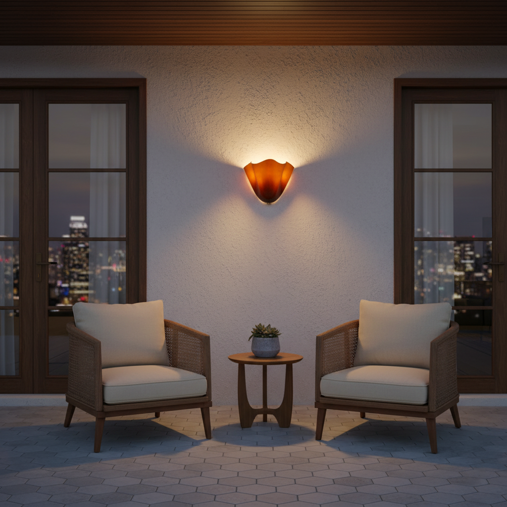 Vera Glass Petal Wall Sconce