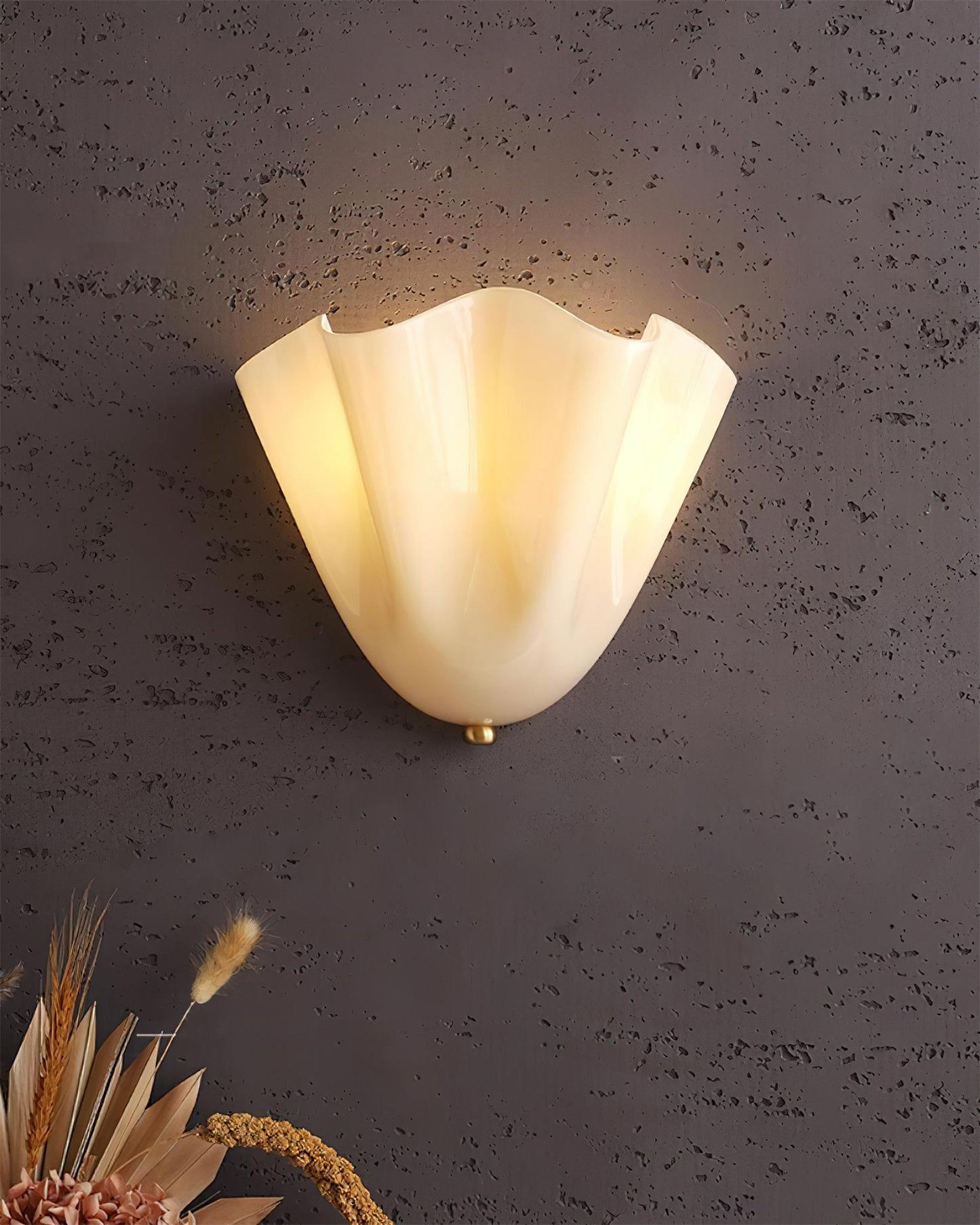 Vera Glass Petal Wall Sconce
