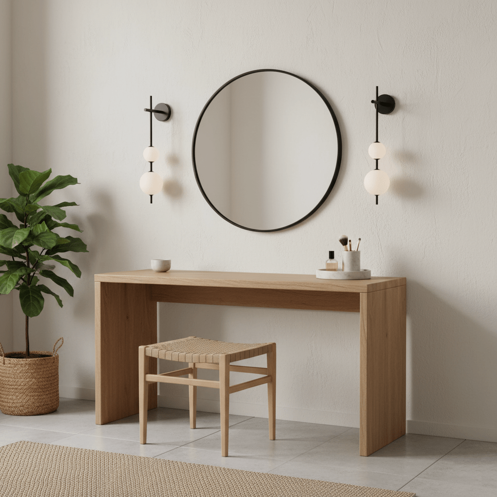 Vertical Sphere Wall Lamp