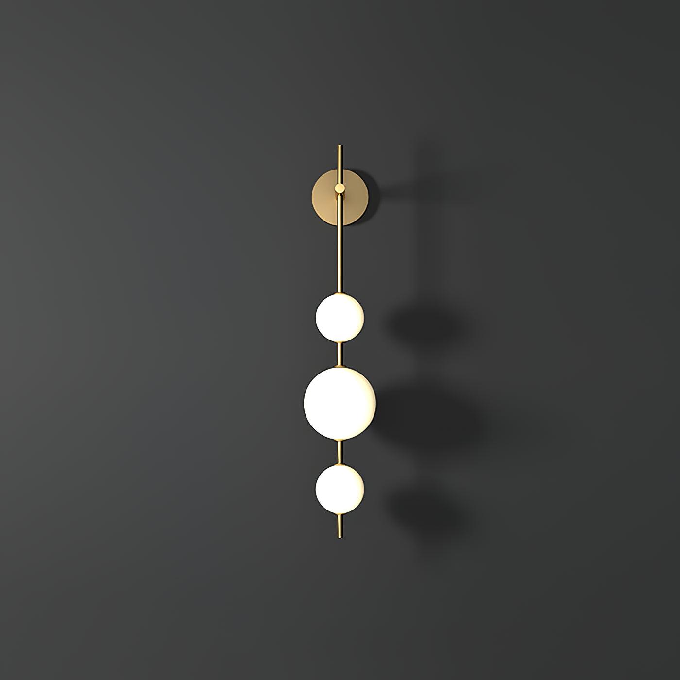 Vertical Sphere Wall Lamp
