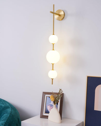Vertical Sphere Wall Lamp
