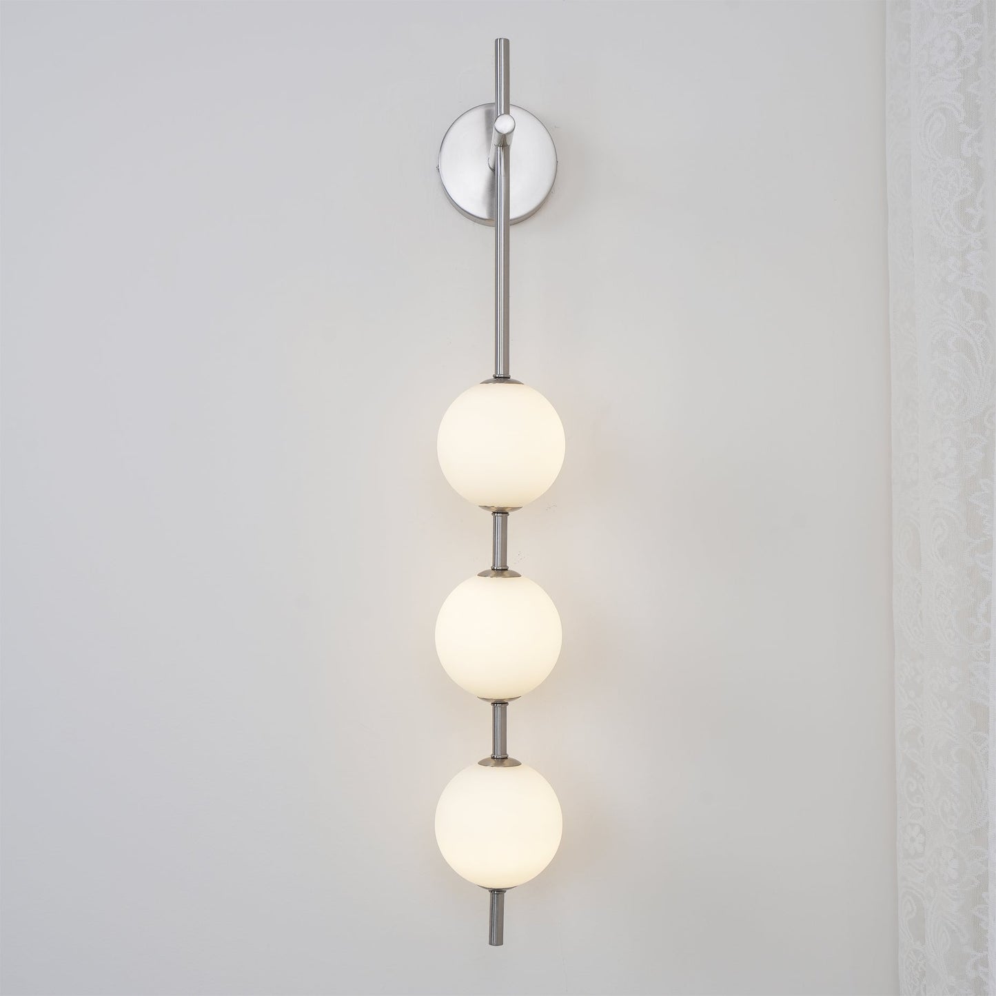 Vertical Sphere Wall Lamp