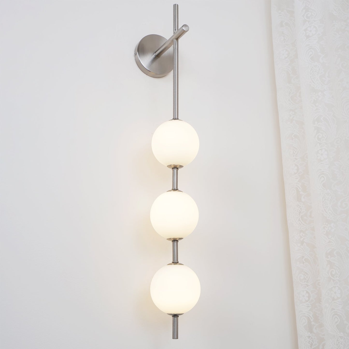 Vertical Sphere Wall Lamp
