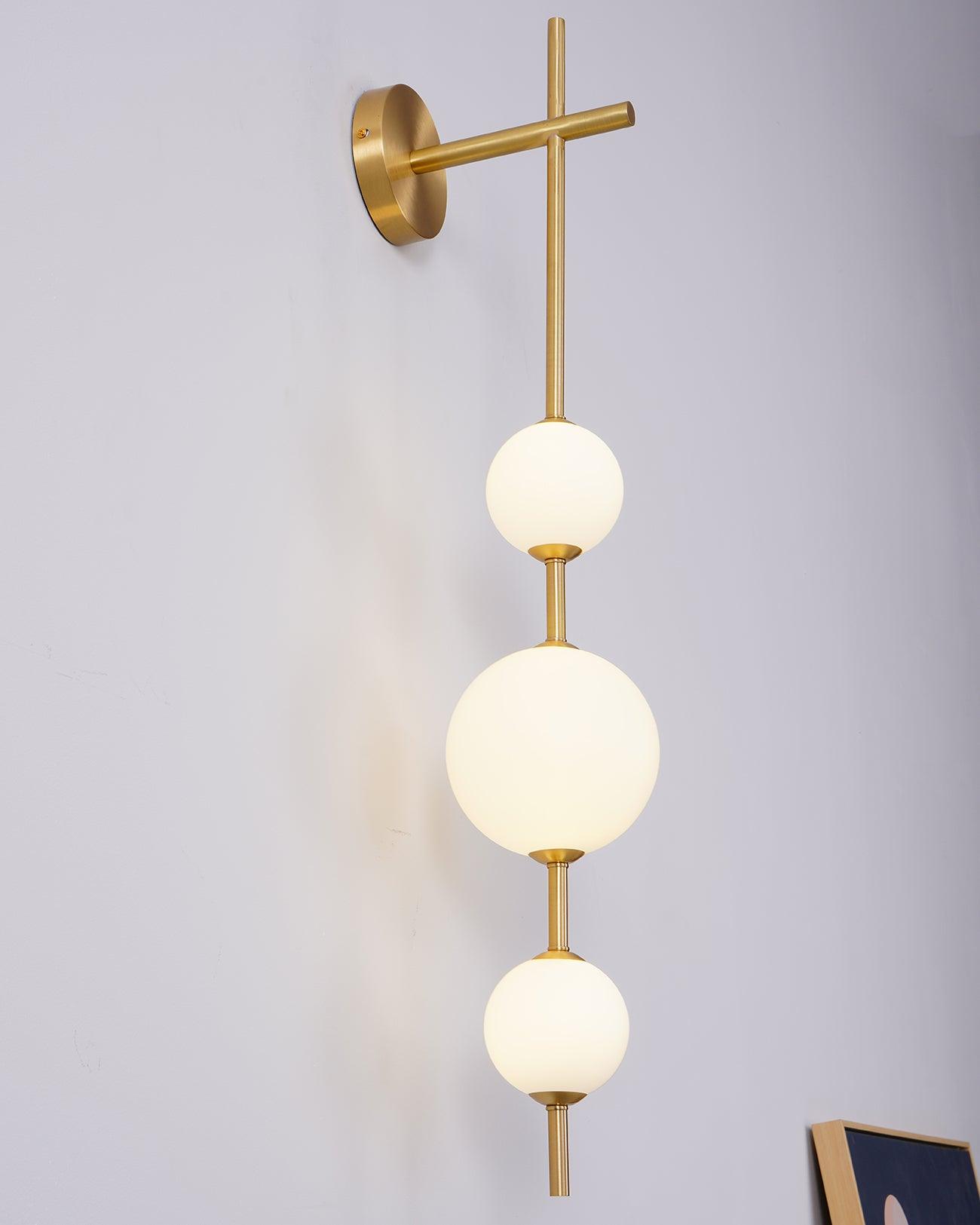 Vertical Sphere Wall Lamp