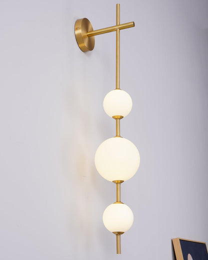 Vertical Sphere Wall Lamp