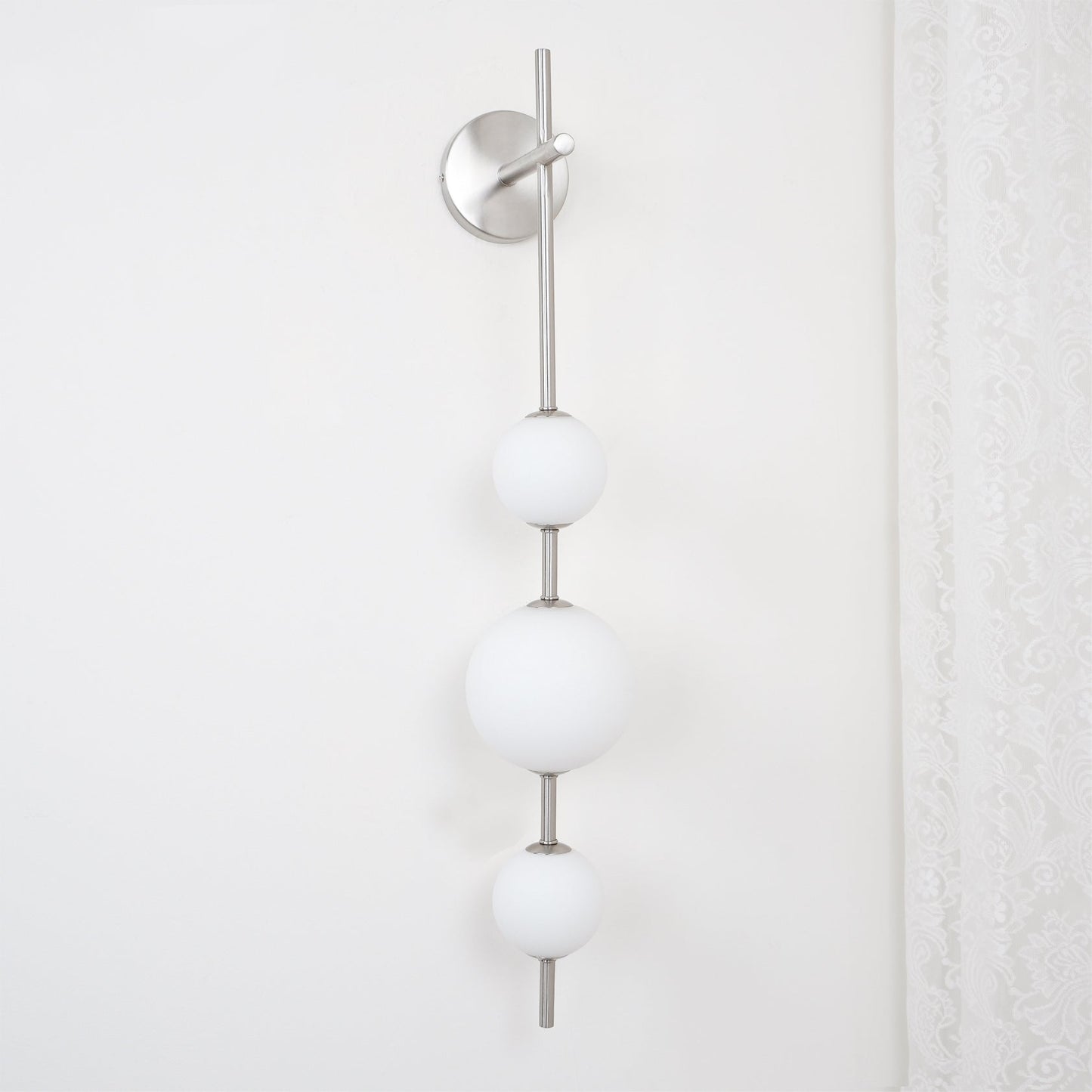 Vertical Sphere Wall Lamp