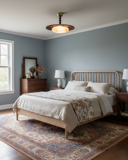 Vicenza Natural Wood & Alabaster Ceiling Light