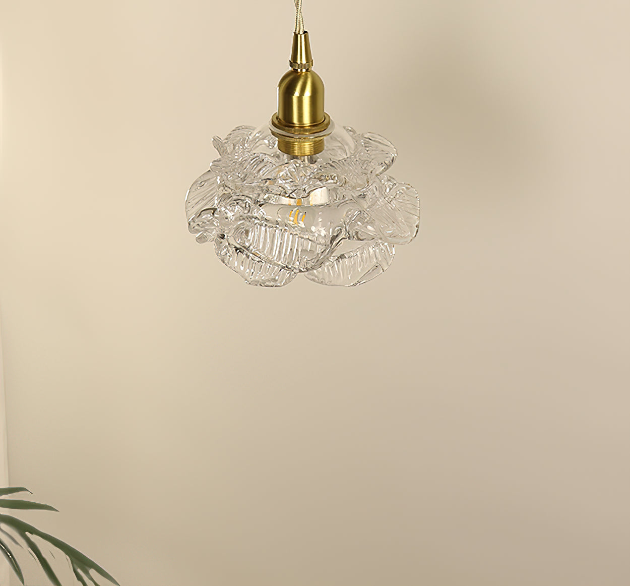 Vintage Rose Glass Wall Light