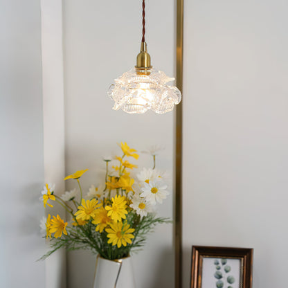Vintage Rose Glass Wall Light