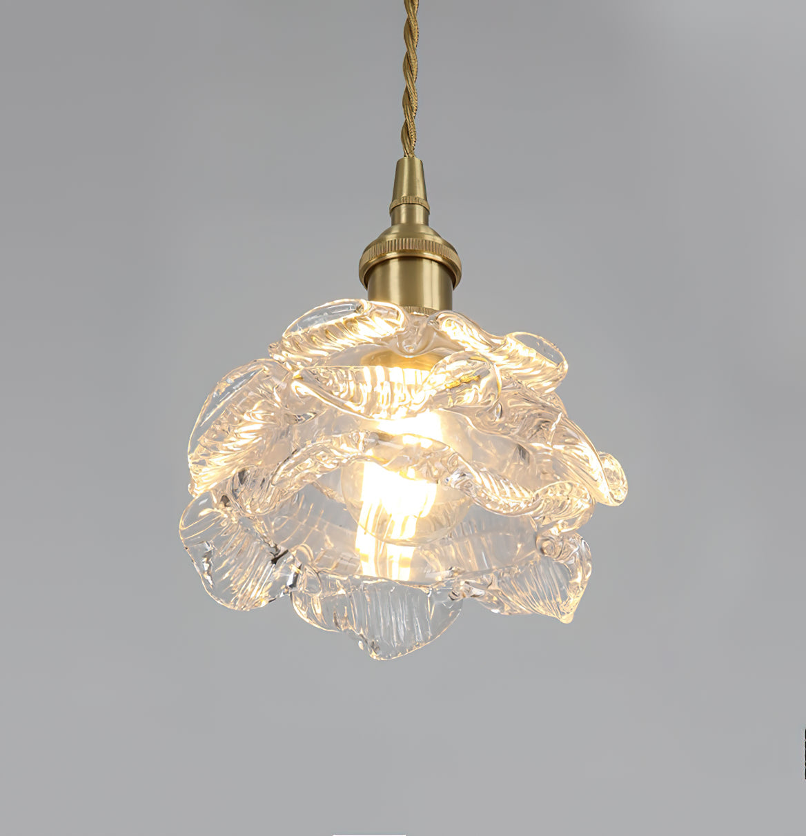 Vintage Rose Glass Wall Light