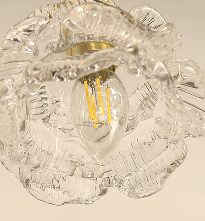 Vintage Rose Glass Wall Light