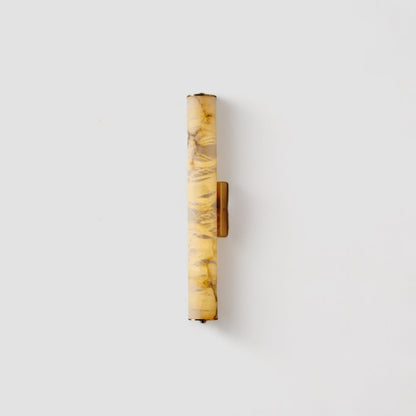 Marvella Cylindrical Marble Wall Light with Copper Frame