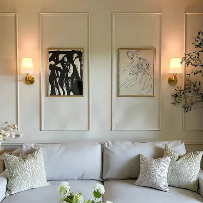 Wireless  Fabric Wall Lamp