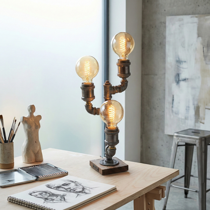 Wood Edison Table Lamp