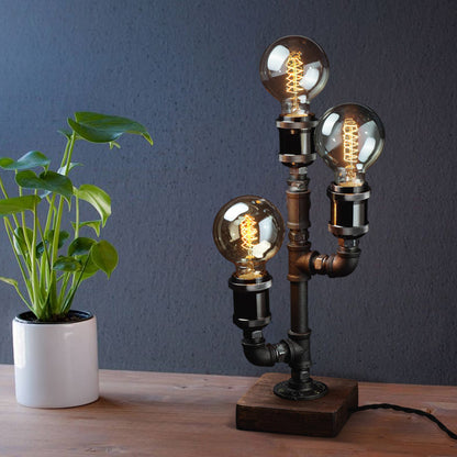 Wood Edison Table Lamp