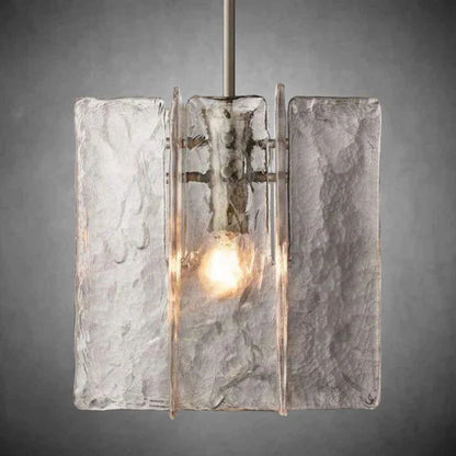 Textured Glass Pendant Light
