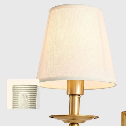 Double Fabric Shade Wall Lamp