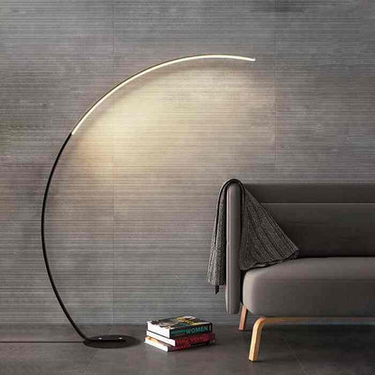 Minimalist Arc LED Floor Lamp