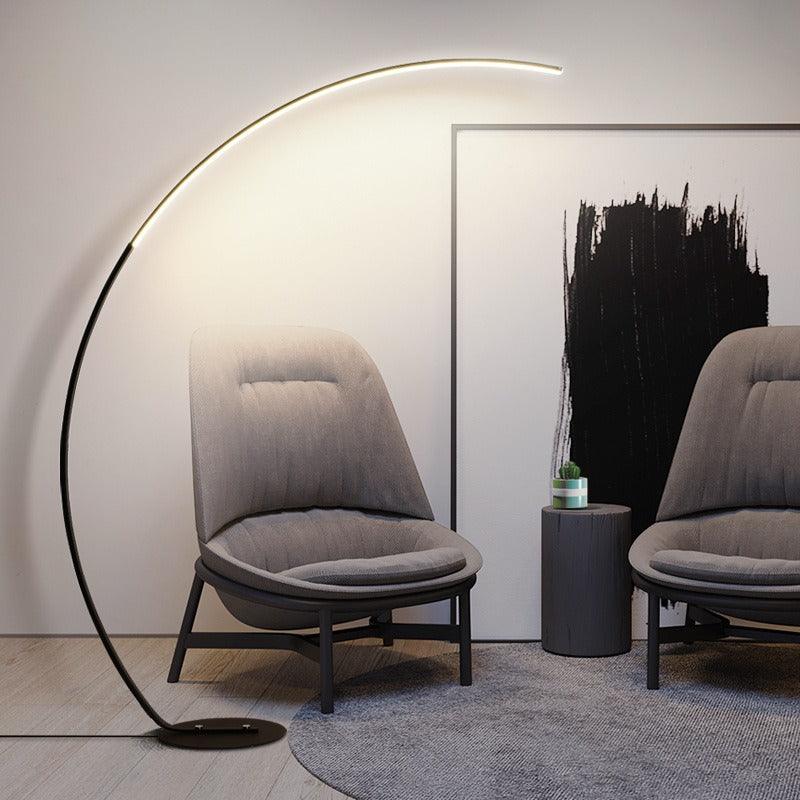 Minimalist Arc LED Floor Lamp