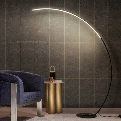 Minimalist Arc LED Floor Lamp