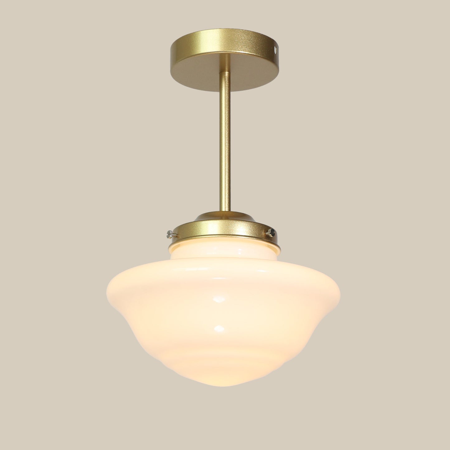 Deco Milk Glass Ceiling Light