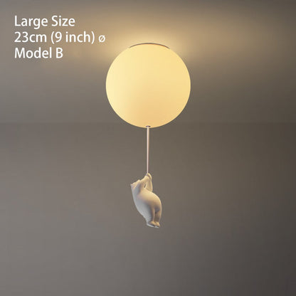 Flying Bear Ceiling Light