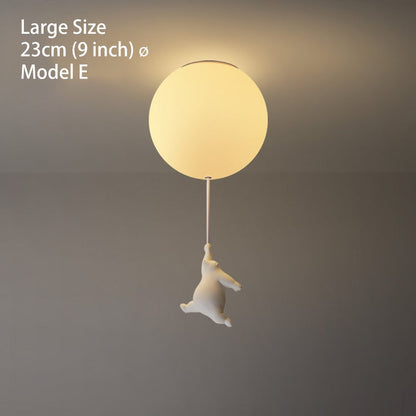 Flying Bear Ceiling Light