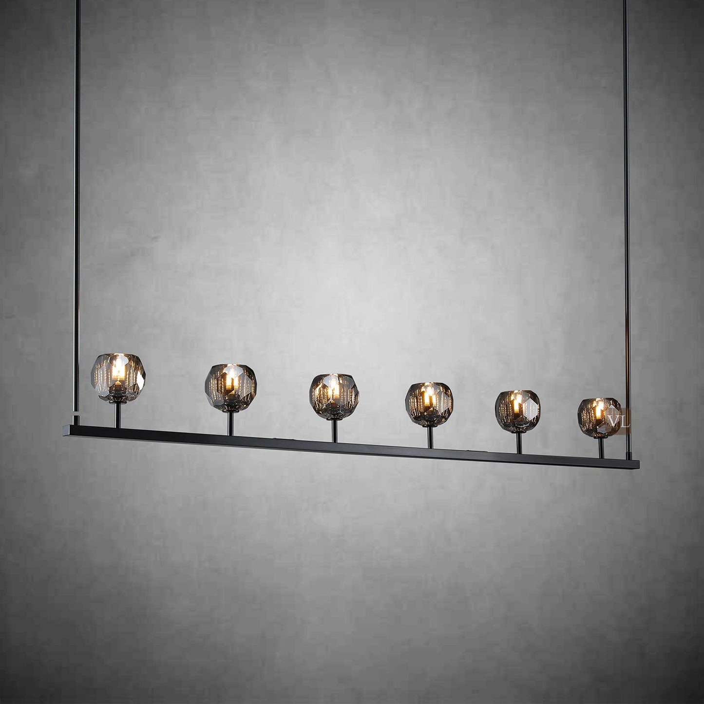 Crystal Ball Linear Chandelier