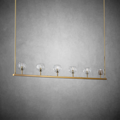 Crystal Ball Linear Chandelier