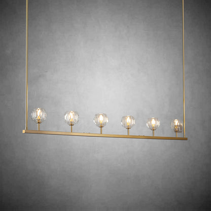 Crystal Ball Linear Chandelier