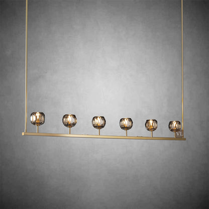 Crystal Ball Linear Chandelier