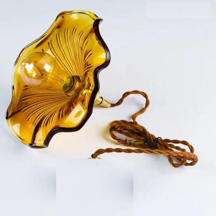 Blooming Glass Petal Pendant Light