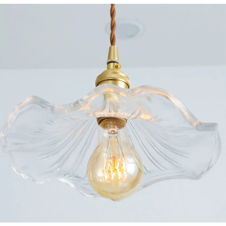 Blooming Glass Petal Pendant Light