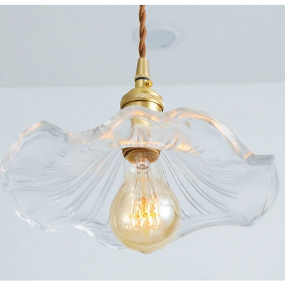 Blooming Glass Petal Pendant Light