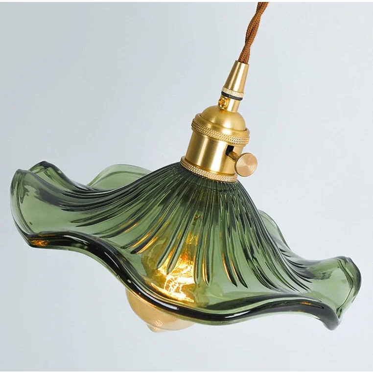 Blooming Glass Petal Pendant Light