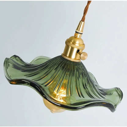 Blooming Glass Petal Pendant Light