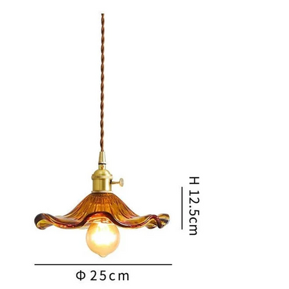 Blooming Glass Petal Pendant Light